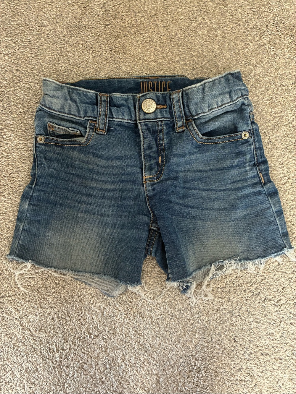 Girls Justice Blue Denim Shorts